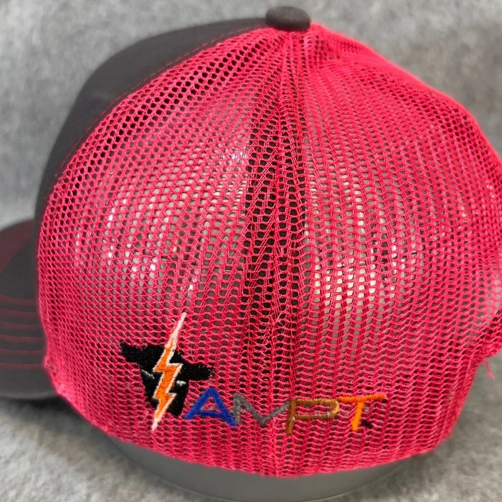 Quality Feed Grains Ladies Pink Grey OC Trucker Hat Performance Feeds AMPT OSFM
